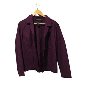 Sag Harbor Women Casual Purple  Suit Jacket Size 12